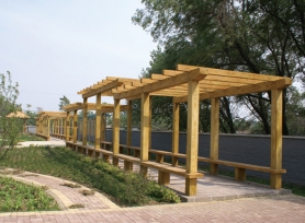 黑龙江木质长廊